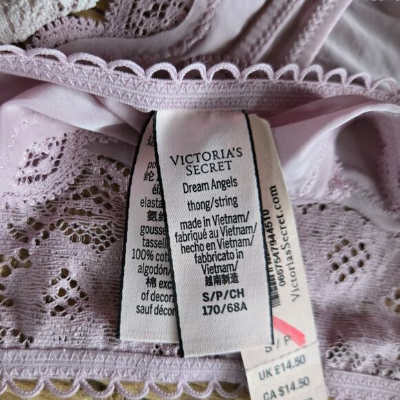 Victoria's Secret Dream Angels Lace Detail Thong Bundle sz Small New - Picture 5 of 5